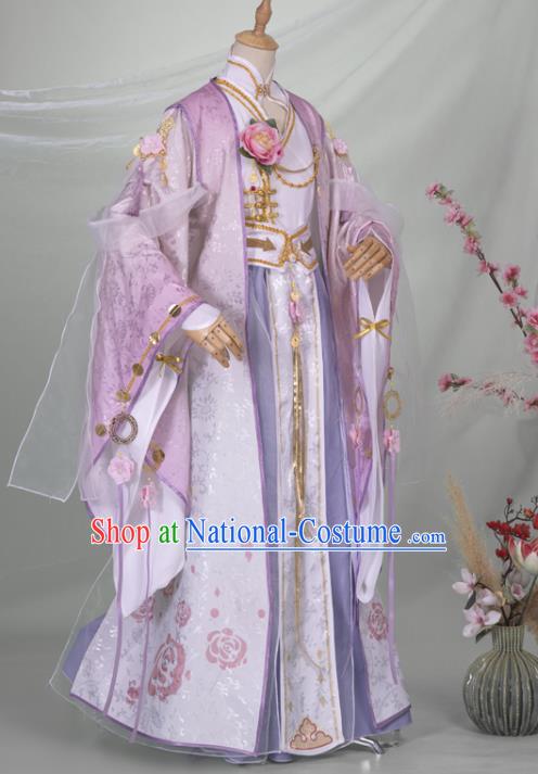 Chinese Ancient Crown Prince Hanfu Clothing Traditional Cosplay Han Dynasty Swordsman Garment Costumes