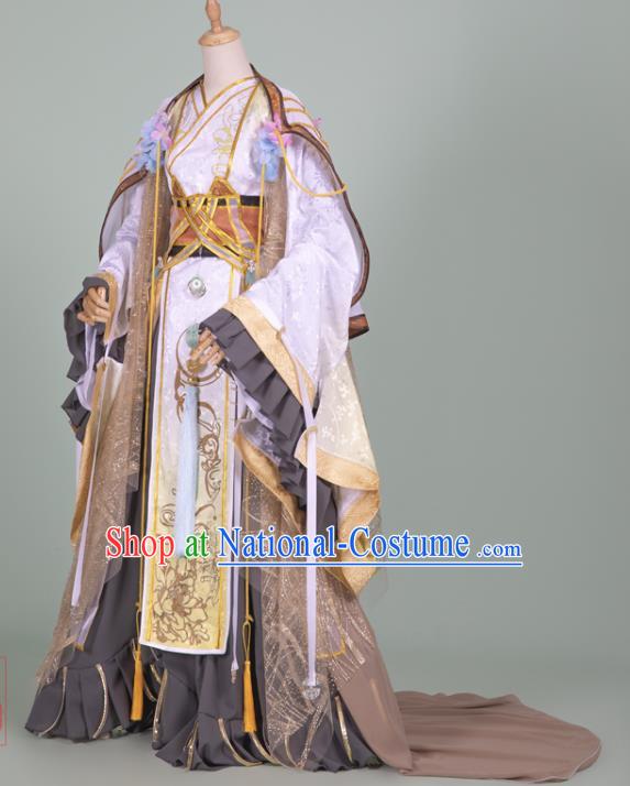 Chinese Ancient Royal King Hanfu Clothing Traditional Cosplay Han Dynasty Emperor Garment Costumes