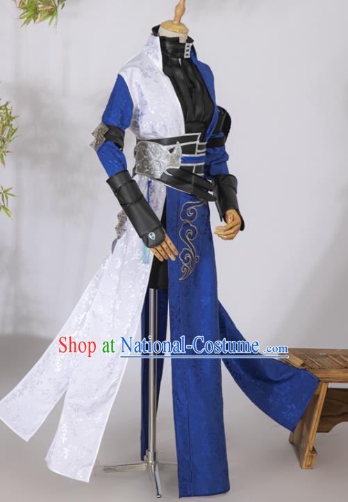 China Traditional Cosplay Female Swordsman Clothing Ancient Woman Warrior Hanfu Dress Garments