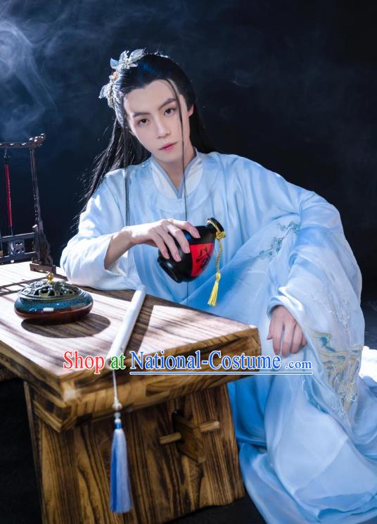 China Traditional Tang Dynasty Nobility Childe Historical Clothing Ancient Swordsman Hanfu Robe Garments