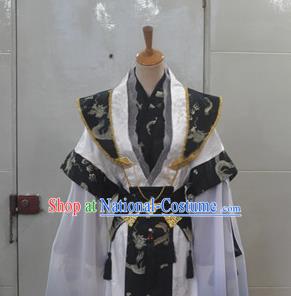 Chinese Ancient King Hanfu Clothing Drama Cosplay Prince Apparels Qin Dynasty Monarch Garment Costumes