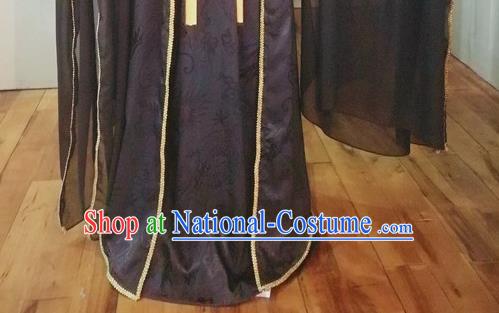 Chinese Jin Dynasty Emperor Garment Costumes Ancient Monarch Hanfu Clothing Drama Cosplay King Black Apparels