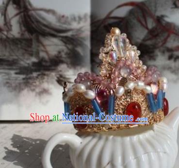 China Tang Dynasty Empress Gems Phoenix Coronet Traditional Hanfu Wedding Hair Accessories Ancient Princess Golden Hair Crown