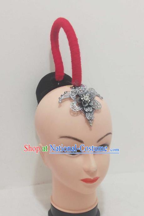 Chinese Traditional Stage Performance Mei Niang Hairpieces Classical Dance Wigs Woman Solo Dance Hair Accessories