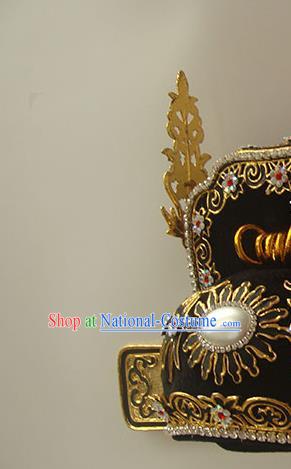 China Opera Performance Hair Accessories Traditional Peking Opera Xiaosheng Hat Beijing Opera Scholar Headdress