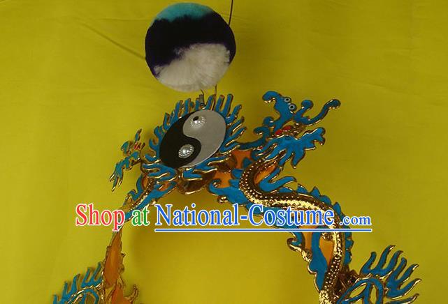 China Beijing Opera Taoist Headdress Opera Performance Hair Accessories Traditional Peking Opera Wusheng Helmet