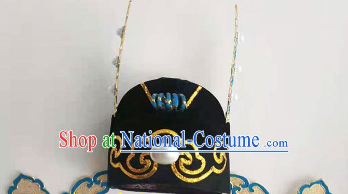 China Traditional Peking Opera Scholar Headwear Beijing Opera Xiaosheng Hat Opera Performance Hair Accessories