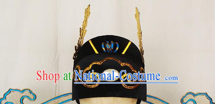 China Traditional Peking Opera Scholar Headwear Beijing Opera Xiaosheng Hat Opera Performance Hair Accessories