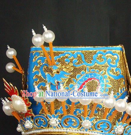 China Traditional Peking Opera Hat Beijing Opera Laoshang Headdress Opera Performance Elderly Landlord Helmet Hair Accessories