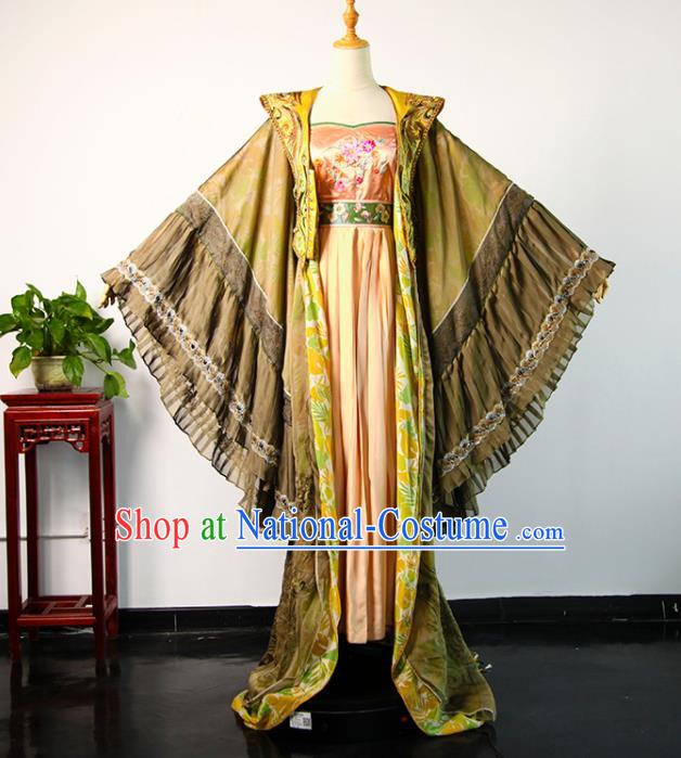 China Ancient Imperial Concubine Hanfu Dress Tang Dynasty Court Beauty Garments Traditional Drama Consort Yang Clothing