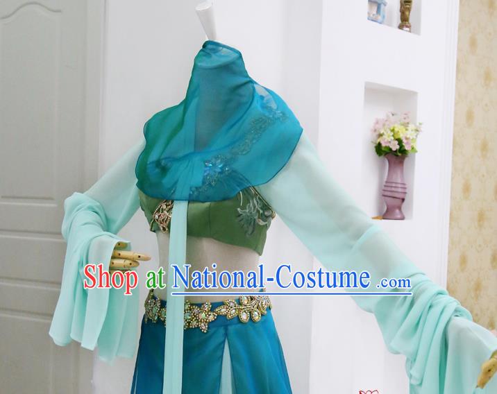 China Ancient Princess Hanfu Dress Cosplay Tang Dynasty Palace Dance Garments Traditional Drama San Qian Ya Sha Qin Chuan Clothing