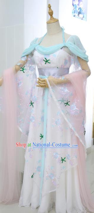 China Ancient Court Beauty Hanfu Dress Cosplay Tang Dynasty Princess Garments Traditional Drama Xin Zui Da Jin Zhi Shengping Clothing