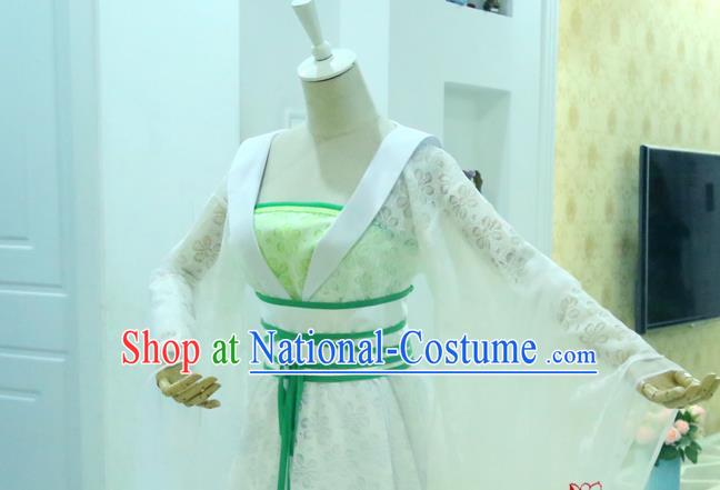 China Ancient Noble Lady Hanfu Dress Cosplay Tang Dynasty Court Beauty Garments Traditional Drama Empress Wu Mei Niang Clothing