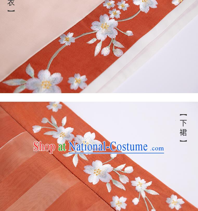 China Ancient Royal Princess Dress Traditional Hanfu Garments Jin Dynasty Noble Infanta Historical Clothing