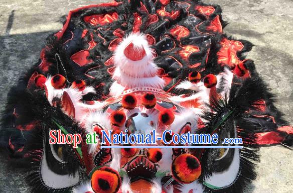 World Lion Dance Competition Black Dragon Head Dragon Dancing Costumes Complete Set for Adult