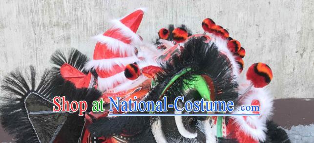 World Lion Dance Competition Black Dragon Head Dragon Dancing Costumes Complete Set for Adult