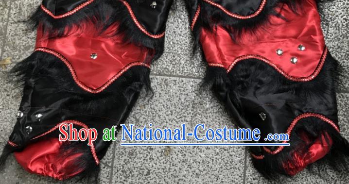 World Lion Dance Competition Black Dragon Head Dragon Dancing Costumes Complete Set for Adult