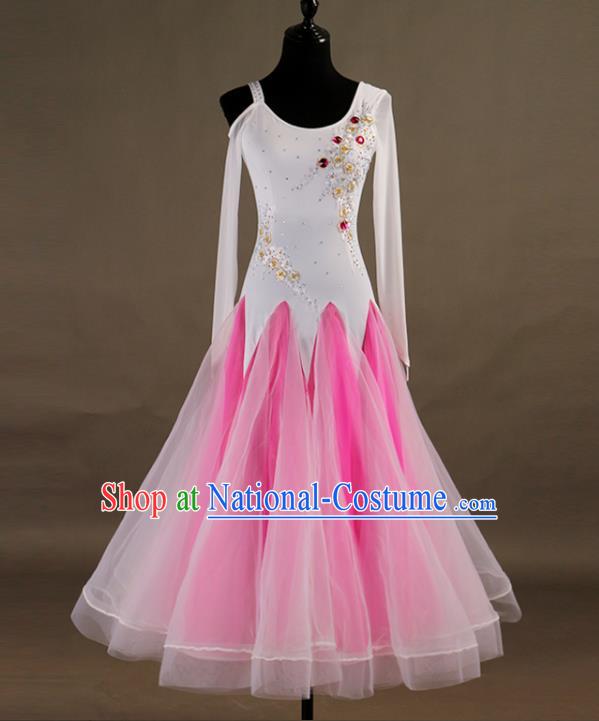 Professional Waltz Group Dancing Clothing Ballroom Dance Fashion Women Modern Dance Dress International Dance Competition Costume