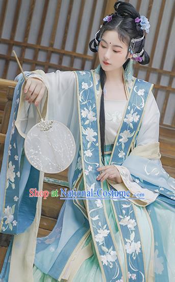 China Ancient Court Princess Hanfu Dress Antique Song Dynasty Palace Garments Traditional Imperial Consort Historical Clothing Full Set