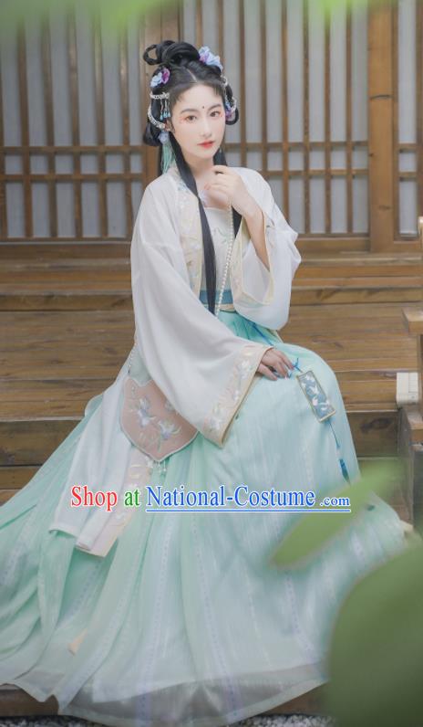 China Ancient Court Princess Hanfu Dress Antique Song Dynasty Palace Garments Traditional Imperial Consort Historical Clothing Full Set