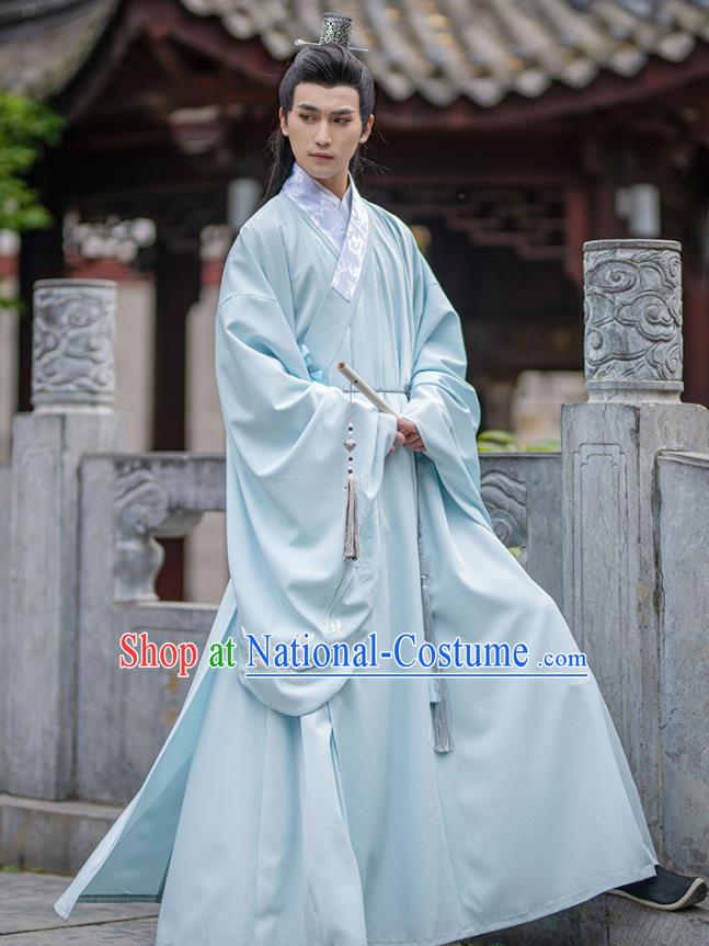 China Traditional Ming Dynasty Royal Prince Embroidered Hanfu Garments Ancient Noble Childe Historical Clothing for Men