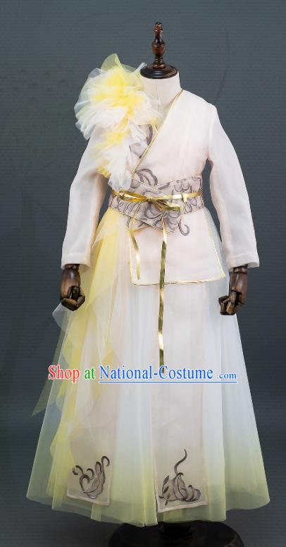 Top China Children Scholar Clothing Kids Catwalks Uniforms Stage Show Tang Suits Boys Dancewear