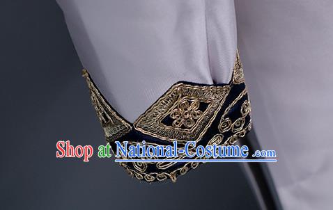 Top China Boys Catwalks Wear Children Tang Suit Clothing Classical Dance Costumes Kid Chorus Lilac Uniforms