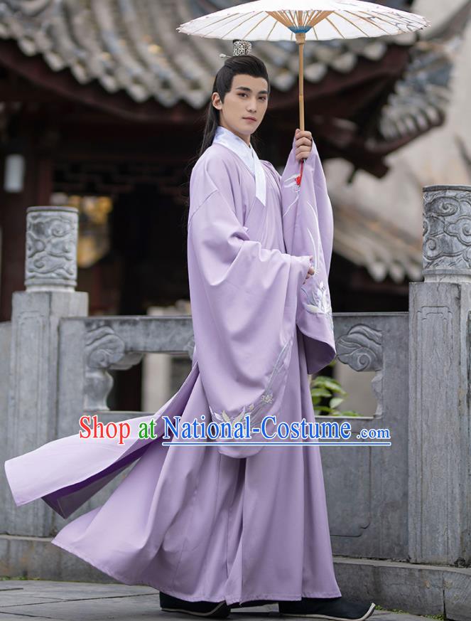 China Ancient Crown Prince Hanfu Robe Ming Dynasty Childe Clothing Traditional Historical Garment Costumes for Men