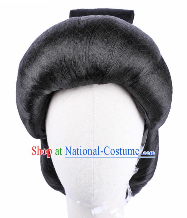 Japanese Traditional Geisha Headdress Japan Kimono Hairpieces Stage Performance Wigs