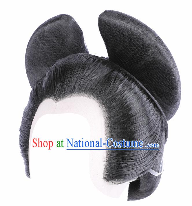 Japan Kimono Hairpieces Japanese Stage Performance Wigs Traditional Geisha Headdress