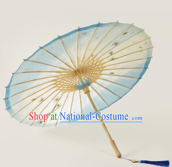 China Handmade Oil Paper Umbrella Traditional Drama Umbrellas Classical Dance Umbrella Printing Manjusaka Paper Umbrella