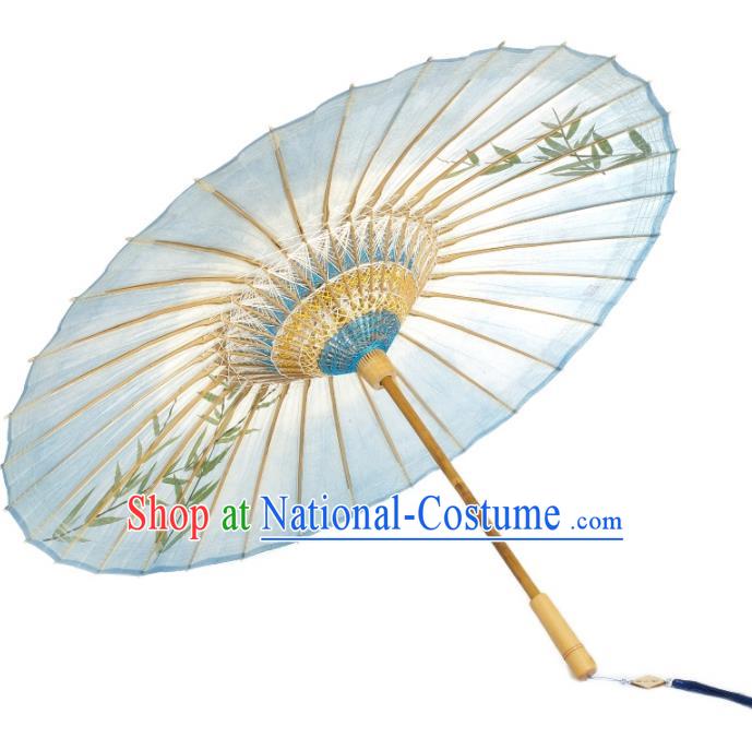 China Printing Bamboo Paper Umbrella Handmade Oil Paper Umbrella Traditional Drama Umbrellas Classical Dance Umbrella