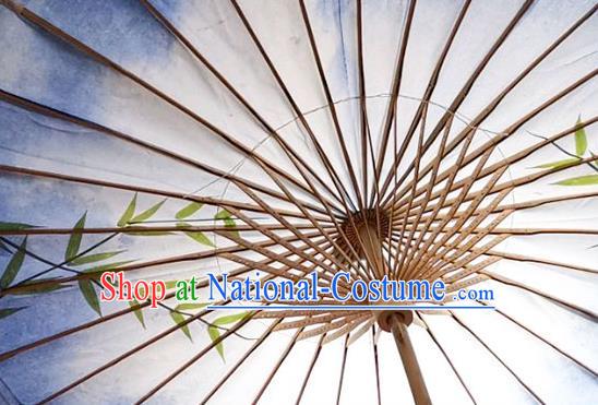 China Printing Bamboo Paper Umbrella Handmade Oil Paper Umbrella Traditional Drama Umbrellas Classical Dance Umbrella