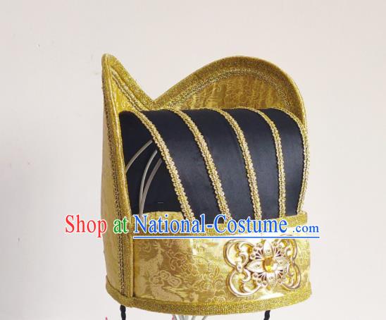 Handmade Chinese Zhou Dynasty  Scholar Hair Crown Ancient Official Headwear Drama Traditional Hanfu Wedding Hat