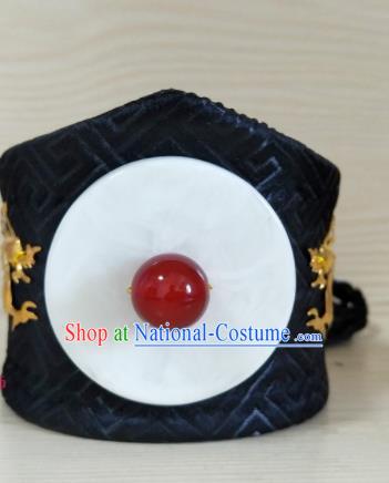 Handmade Chinese Han Dynasty Childe Hair Crown Ancient Swordsman Headwear Drama Traditional Hanfu Hair Accessories