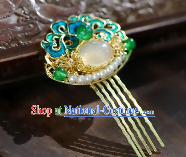 Chinese Handmade Wedding Headpieces Traditional XiuHe Hair Accessories Ancient Bride Jade Hairpins Classical Hair Combs Complete Set