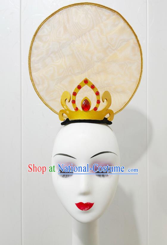 China Goddess Dance Hair Crown Classical Dance Hair Accessories Stage Performance Headdress