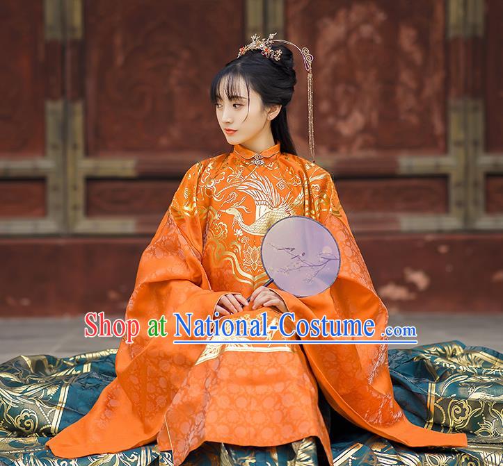 China Ancient Nobility Lady Dress Garment Costumes Traditional Ming Dynasty Royal Princess Historical Clothing Complete Set