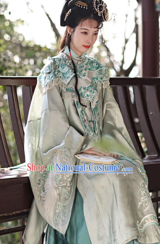 China Traditional Noble Lady Hanfu Dresses Ancient Young Beauty Garment Costumes Ming Dynasty Patrician Female Historical Clothing Complete Set