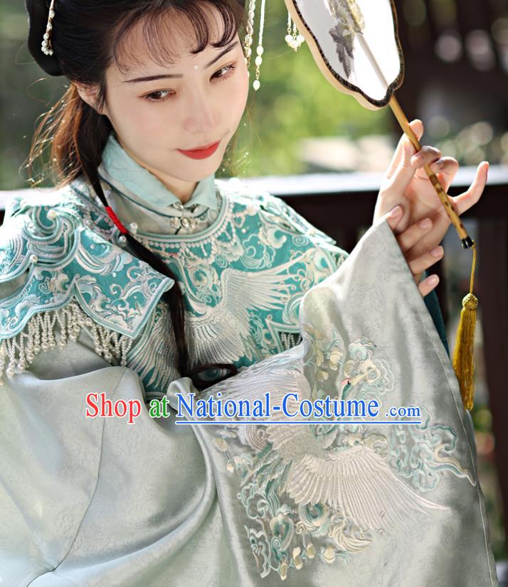 China Traditional Noble Lady Hanfu Dresses Ancient Young Beauty Garment Costumes Ming Dynasty Patrician Female Historical Clothing Complete Set