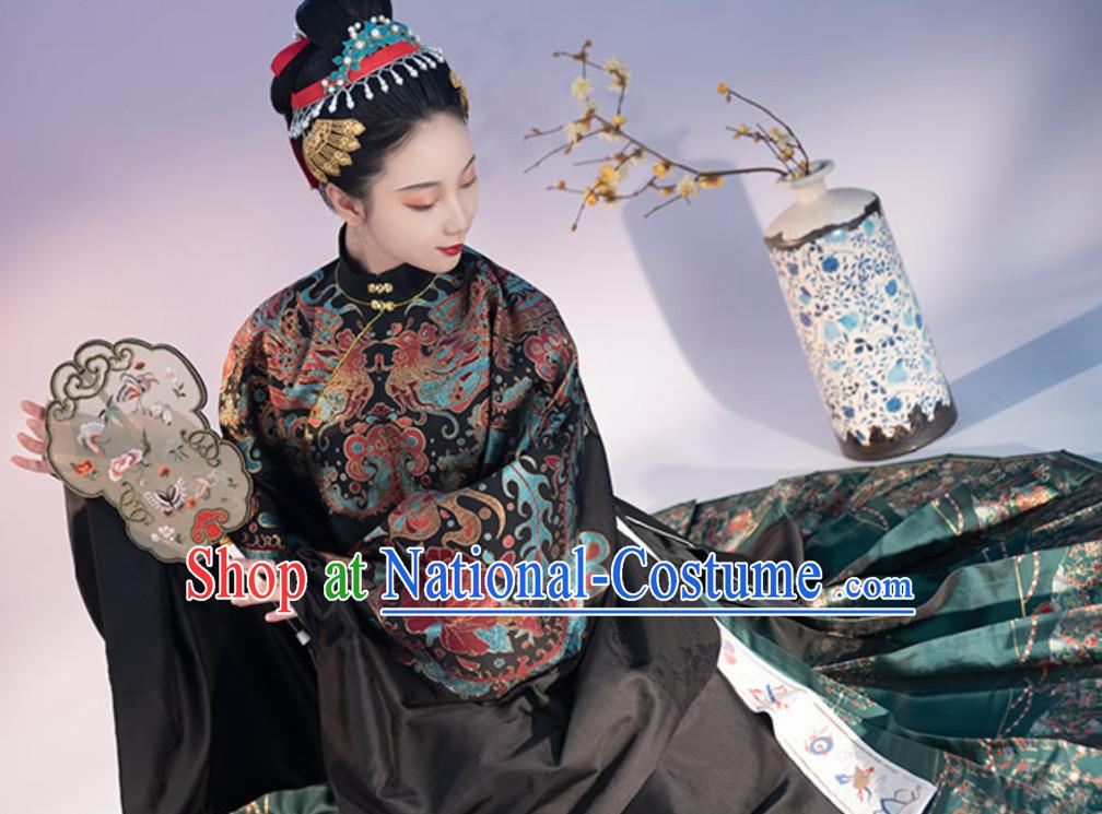 Top Classical Chinese Imperial Wedding Dress Traditional Ming Dynasty Queen Garment for Women