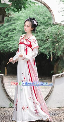 China Tang Dynasty Palace Beauty Historical Clothing Traditional Court Hanfu Dress Ancient Princess Garment Costumes