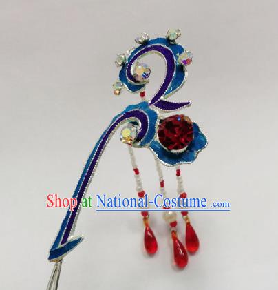 Chinese Opera Headpiece Peking Opera Diva Hairpin Ancient Princess Tassel Hair Stick