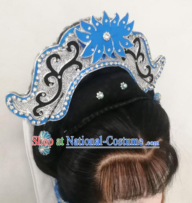 Chinese Opera Lotus Hat Traditional Beijing Opera Actress Hair Accessories Yue Opera Taoist Nun Headdress