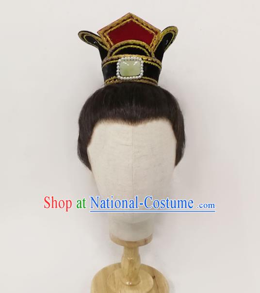 Chinese Opera Prince Hairdo Crown Traditional Beijing Opera Xiaosheng Hair Accessories Yue Opera Niche Headdress