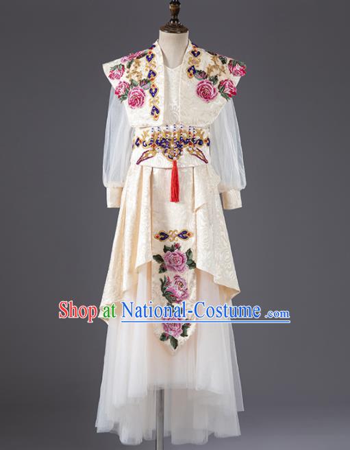 Chinese Traditional Stage Performance Costume National Girl Clothing Children Classical Dance Apparels