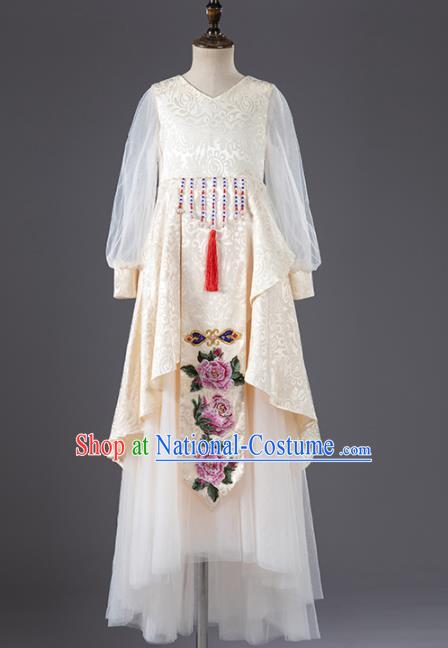 Chinese Traditional Stage Performance Costume National Girl Clothing Children Classical Dance Apparels