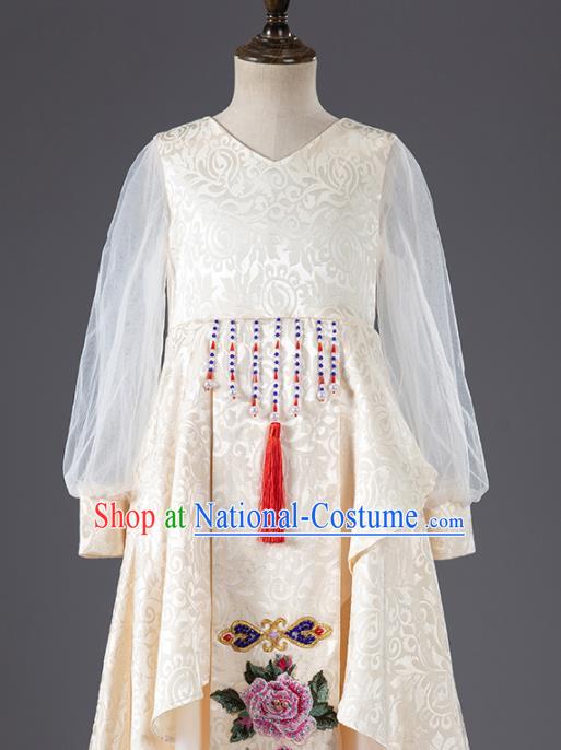 Chinese Traditional Stage Performance Costume National Girl Clothing Children Classical Dance Apparels