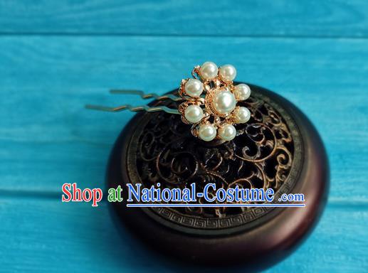 Chinese Traditional Wedding Hanfu Hair Accessories Ming Dynasty Princess Golden Hairpins Ancient Palace Lady Hair Crown Full Set