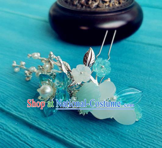 Chinese Ancient Noble Lady Hairpin Traditional Hanfu Hair Accessories Ming Dynasty Young Woman Hair Stick